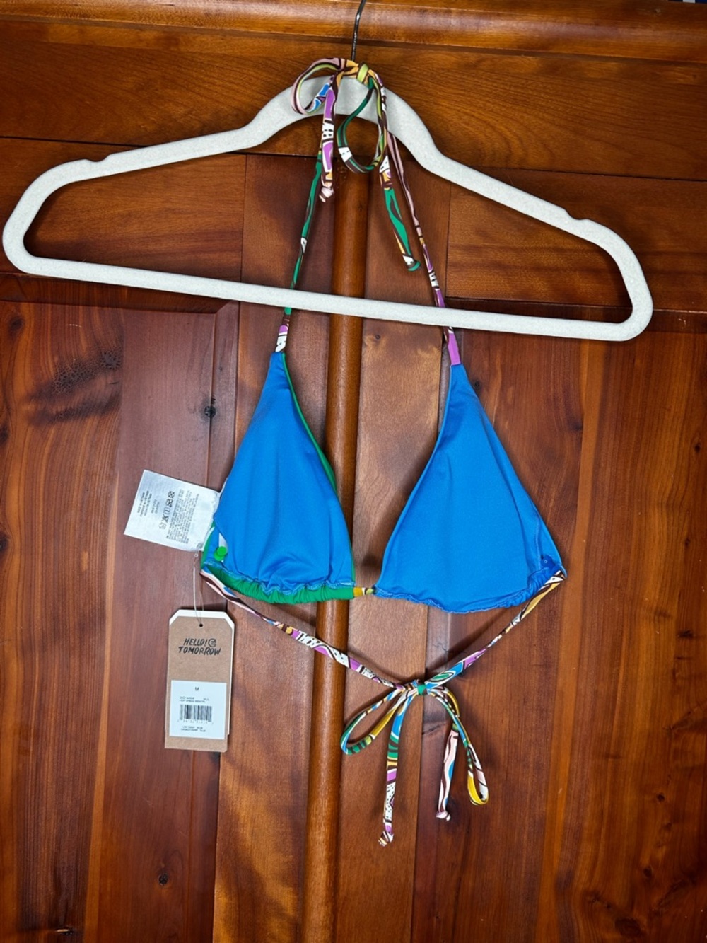 Billabong Heat Dream Remi Triangle Bikini Top Beachy Coastal Resort NWT - Picture 13 of 14
